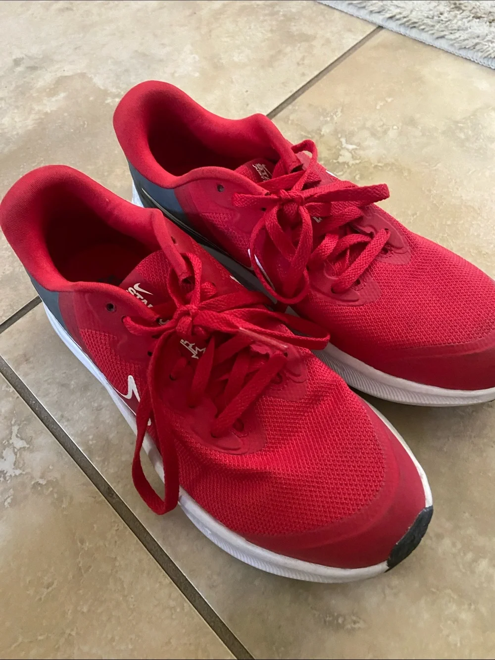 Kids Nike Red Running Sneakers